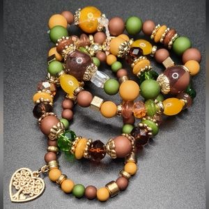 Brand New | Beautiful stackable stretch bracelets.